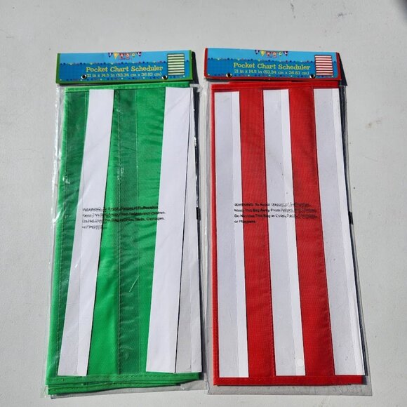 2X Pocket Chart Scheduler Classroom School Supplies Bundle Homeschool Organizer - Picture 2 of 6